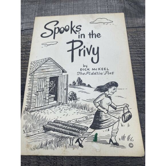 1972 Poem Greeting Card Spooks in the Privy by Dick McKeel The Piddlin' Poet VTG - Picture 12 of 12